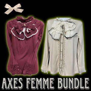 Axes femme fatal femme bow shirt bundle